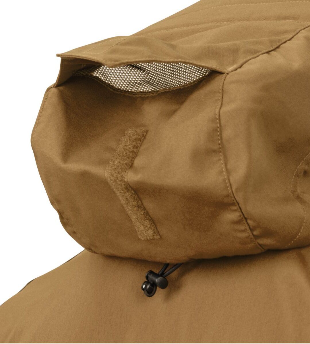 Helikon-Tex Woodsman Anorak matkajope reguleeritav kapuuts visiiriga, mis aitab kaitsta nägu tuule ja vihma eest.