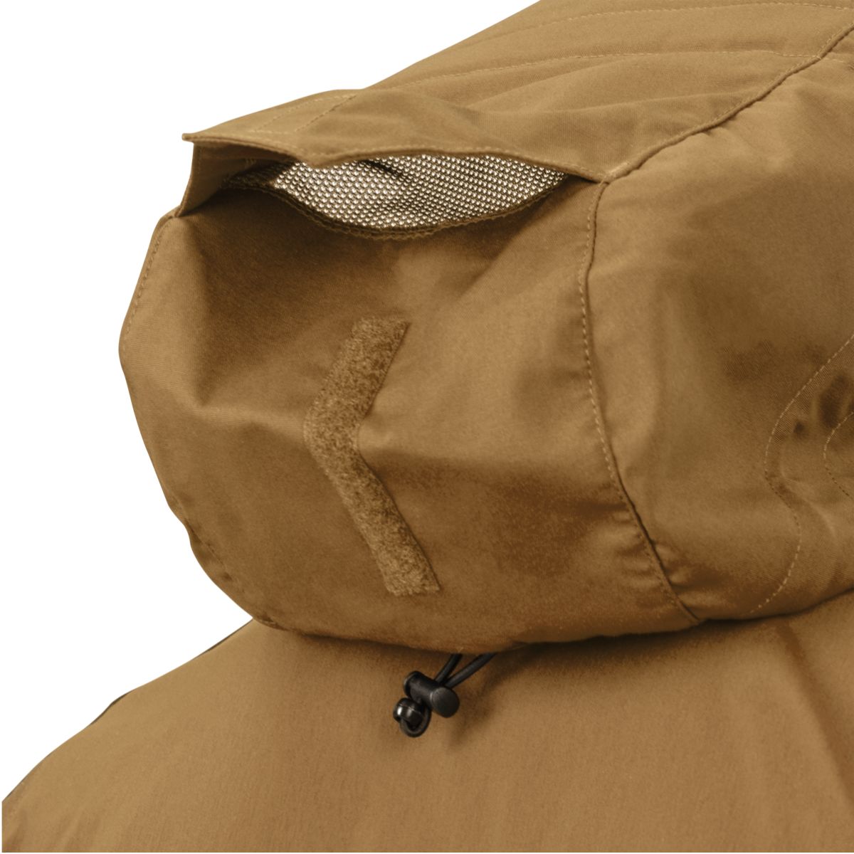 Helikon-Tex Woodsman Anorak matkajope reguleeritav kapuuts visiiriga, mis aitab kaitsta nägu tuule ja vihma eest.