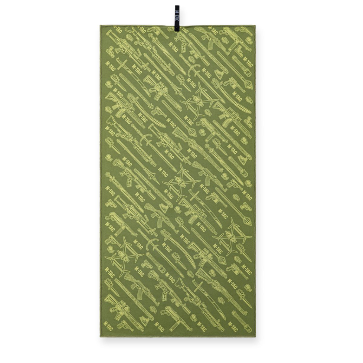 M-TAC roheline mikrofiiber rätik 150 × 75 cm matkamiseks, treeninguteks ja reisimiseks